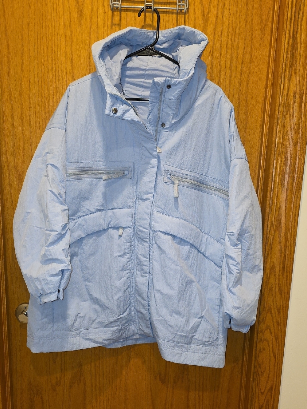 Free People Movement Billie Boxy Lightweight Insulated Jacket In Light Blue